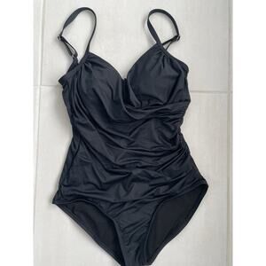 Jantzen Swim One Piece Swimsuit Ruched Swimwear Beach Summer